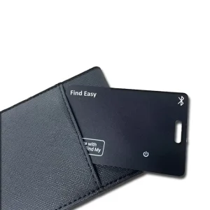 0.17 cm Ultra-Thin IP68 Waterproof Rechargeable Bluetooth Tracking Card MFi Certified for iOS Wallets