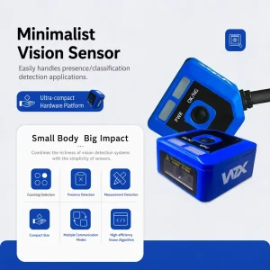 0.192mm Per-Pixel Accuracy 300K Pixels Color Smart Camera Enables Character Recognition, Object Recognition and Defect Detection