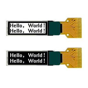 0.63 Inch Mini OLED PMOLED Display Screen 120×28 Monochrome Resolution 14 Pin White SSD1312 E-Paper 4-wire SPI/I2C