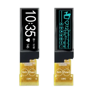 0.91 Inch Monochrome PMOLED Panel Mini OLED Display Screen 15 Pin SSD1316Z 128×32 Resolution Passive Matrix Micro OLED Display