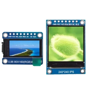 0.96 1.3 Inch TFT Display 7P SPI HD 65K Full Color IPS LCD Module with ST7735 ST7789 Drive IC 80*160 240*240 Resolution Not OLED