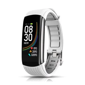 0.96 Heart Rate Smart Bracelet AI Voice Assistant Activity Tracker Compass Call Reminder Features IOS Compatible Silica Gel TFT