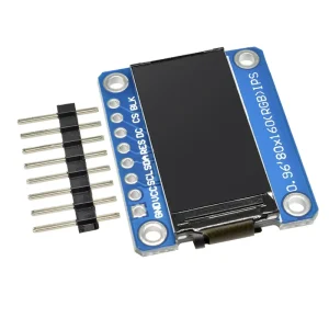 0.96 Inch 7Pin Full Color 80*160 TFT LCD IPS Screen Display Module SPI Interface ST7735 IC Driver C51 STM32 3.3V