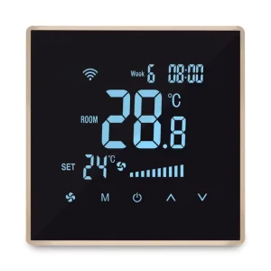 0~10v Fan Control Smart WiFi DC Brushless Fan Coil Thermostat for air Conditioning Compatible with Tuya Alexa Google Home