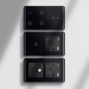 1 2 3 4 Gang Touch Switch Tuya 147*86mm Type Universal UK ZigBee Smart Switch Wall Fan Light Switch Work Mit Alexa Google Home