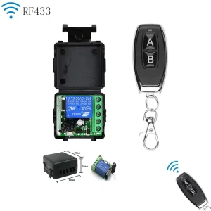 1 Channel 433MHz RF Wireless Relay Switch Receiver Module 12V Home Automation Remote Control Switch 10A Max. Current Smart Home