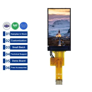 1.08 Inch 128*220 Small Bar SPI TFT LCD Screen 1.08inch NV3001 8Pin Smart Band Bracelet LCD Module Display Custom Touch Panel