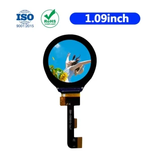 1.09 Inch 240×240 IPS TFT LCD Display MCU 8BIT GC9A01 for Smart Knob Dials and Portable Diagnostic Tools