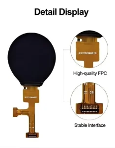 1.09 Inch TFT LCD Display Module 240×240 IPS LCD Screen 262K Color 450 Nits Display for Smart Watch Wearable Device
