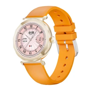 1.19inch AMOLED Display IP68 Deep Waterproof Women’s Health Smart Watch BT Call IOS