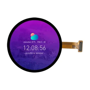 1.2 Inch OLED Round Display 390*390 Resolution Oncell Touch QSPI Interface 24Pins 1.2inch AMOLED Display Module for Wearable
