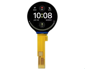 1.28 Inch Round IPS LCD Display Module 240×240 Circular Screen GC9A01 Driver 4-Wire SPI Interface for Smart Watch Wearables