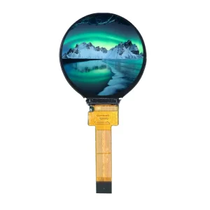 1.28 Inch TFT LCD Display Module 240×240 Resolution SPI Interface GC9A01 Controller 300 Brightness White LED Backlight 20 70