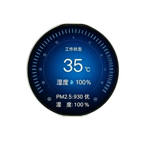 1.32 Inch Round AMOLED Display 466*466 QSPI Interface Circular AMOLED Module Screen 500nits ST7801N CST820 Touch OLED Screen