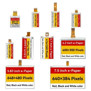 1.54 to 7.5 Inch High Resolution Epaper Display SPI Interface Eink Module EPD for Smart Logistics ESL Digital Price Tag ESL
