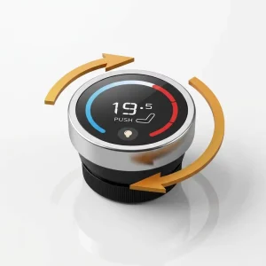1.6 Inch Round TFT LCD Knob Module Round Display Stable Supply Metal Housing for Smart Home Appliance and OEM Projects