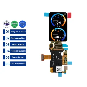 1.64 Inch 280*456 QSPI AMOLED Display with Oncell Touch for Smart Wear Watch 1.6inch ICNA3311 30Pin OLED Screen LCD Module Panel