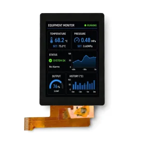 1.77 Inch TN TFT+CTP LCD Display Module 128×160 Compact FPC Screen Security Smart Project Solution Device Kit