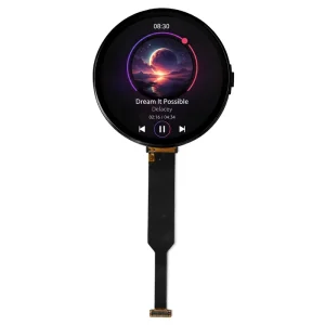 1.8 Inch TFT LCD Module 360×360 IPS Full View AA 45.68×45.68mm MIPI 1line 300cd for Smart Watch Embedded