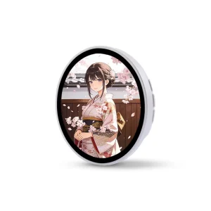 1.85In Touch Screen Smart E Badge Electronic Cartoon Display Digital Animated Pin