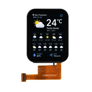 1.96 Inch IPS TFT LCD Screen Module 320×386 SPI MCU Interface Compact Display 31.1×37.52mm Active Area IoT Device Project