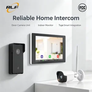 10 Inch TFT LCD Wireless Video Door Phone Intercom System 1080P Two-way Video Call Motion Detection Water Resistant