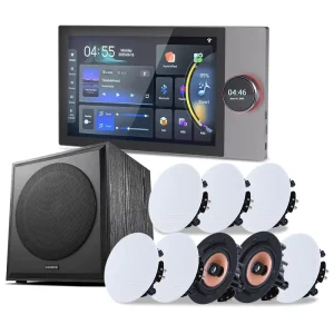 10-Inch Tuya Smart Home Background Music System 8*30W ceiling speaker Intelligent Central Control Panel Wall Amplifier