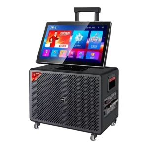 10 Inches All in one High Quality Smart Screen Karaoke Speaker With 2 Microphones for Party