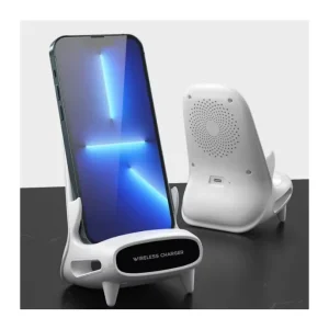 Wireless Charger with Stand, Portable Desktop Wireless Charging Smart Charger, 10 OPP Bags, CE, Type-C Compatible, 15W