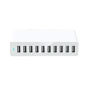 10 port Desktop Multi Port Fast Usb Charger 10 Usb Port 5V 12A 60w Phone Charging Station Universal Usb Hub Smart Power Adaptor