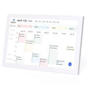 10.1″ 15.6” 21.5′ 24″ 27″ 32″ Smart Wifi Digital Signage 2K Touch Screen Display 1080P Digital Calendar With Reminders clock