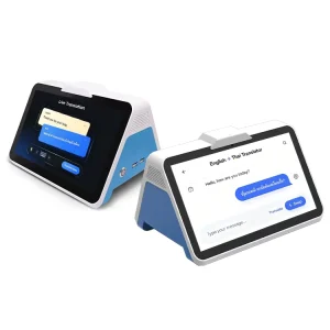 10.1-Inch AI Dual-Screen Language Translator Device with Voice Separation and AI Meeting Minutes for Hospital Service