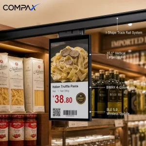 10.1 Inch Dual Screen 800×1280 LCD Display 300cd/m Brightness Store Digital Signage Price Display Remote Update 64MB
