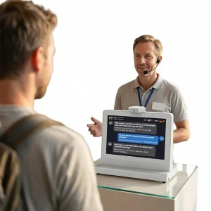 10.1 Inch Dual Screen AI Translator Real Time Two Way Voice Translation Device 140 Languages Touch Screen for Hotel Airport