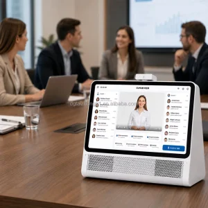 10.1 Inch Real Time Speech Translator Device Dual Display AI Interpreter Desktop Machine for Business Meeting