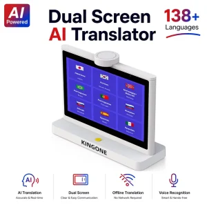 10.1 Inch Smart AI Translator Machine Voice Broadcast Visual Correction Supports 138 Language for Hotel Business Service