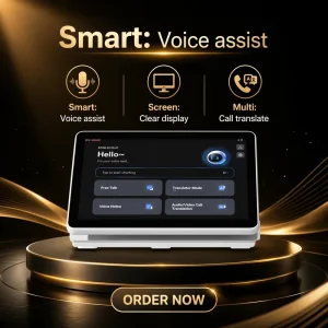 10.1Inch Dual Screen AI Language Translator Device with 165 Languages Offline Translation Voice to Text Meeting Recorder Android