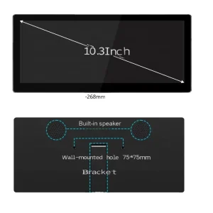 10.3 Inch LCM IPS TFT Display Panel with 720X1600 Resolution and MIPI 30PIN Interface