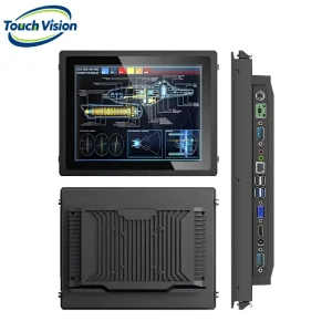10.4″ 21.5″ Industrial Panel PC J6412 J1900 Fanless IP65 Capacitive Touchscreen RS232 Android Windows OEM ODM