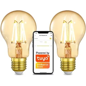100-130V/220-240V Alexa Tuya App-Controlled Wireless Smart RGB LED Color Bulb E27/E26/B22 A19 A60 Wireless Residential Light