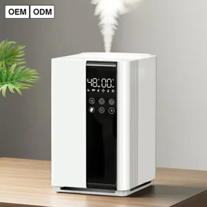 100 Degree Heating 4L AC Powered Smart Ultrasonic Humidifier with Aromatherapy Cool & Warm Mist for Home