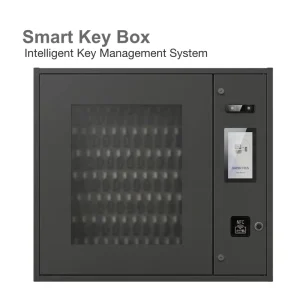 100 Key Slots Smart Key Cabinet RFID Key Control Safe Box Electronic Key Management System Wall Mounted NFC Fingerprint Face