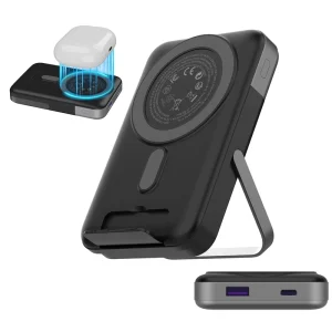10000mAh Waterproof Portable Power Bank with PPS Magnetic Wireless Charging, 22.5W Fast Charging, External Power Station
