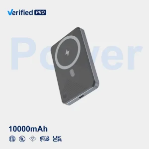 10000mAh Portable Charger, Ultra-Thin Aluminum Alloy Fast Wireless Charging Power Bank for iPhone, TWS Earbuds, and Magnetic Phones