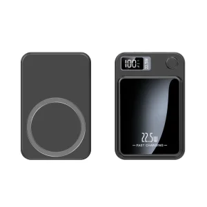 Plastic Magnetic Wireless Power Bank, 10000mAh, 22.5W, Two-Way Fast Charging, Mini Portable Power Bank, PD, Custom Gift Logo