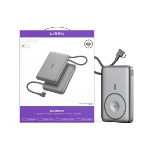 10000mAh Magnetic Power Bank 4 in 1 Wireless Portable Charger External Battery Pack for Phone Car Outdoor Travel Emergency