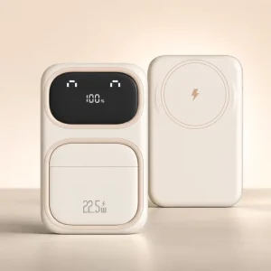 10000mAh Magnetic Wireless Power Bank 22.5W Fast Charging 15W Wireless Slim Portable Charger Power Bank With LED Display