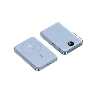 10000mAh Magnetic Wireless Power Bank Ultra Slim FastCharging Portable Charger LED Display for iPhone Series Smartwatch Earphone