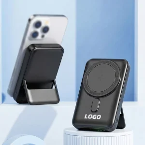 10000mAh PD 22.5W Magnetic Wireless Phone Power Bank, USB Type-C, with Stand and Light Display