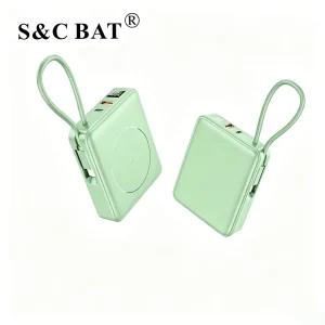 10000mAh High-Capacity Portable Power Bank, USB Type-C Input/Output, 22.5W Fast Charging, Wireless Magnetic Charging, Suitable for Outdoor Use